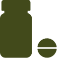 Clomipramine hydrochloride bottle icon